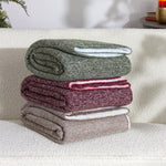 furn. Nurrel Sherpa Throw in Berry