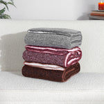 furn. Nurrel Sherpa Throw in Grey