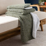 furn. Nurrel Sherpa Throw in Moss