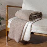 furn. Nurrel Sherpa Throw in Natural