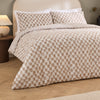 Check Beige Bedding - Nyhavn Checkerboard Reversible Duvet Cover Set Tobacco Hoem