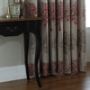 Paoletti Oakdale Tree Motif Eyelet Curtains in Red