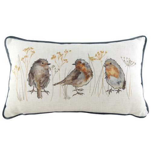 Evans Lichfield Oakwood Robins Rectangular Cushion Cover in Golden