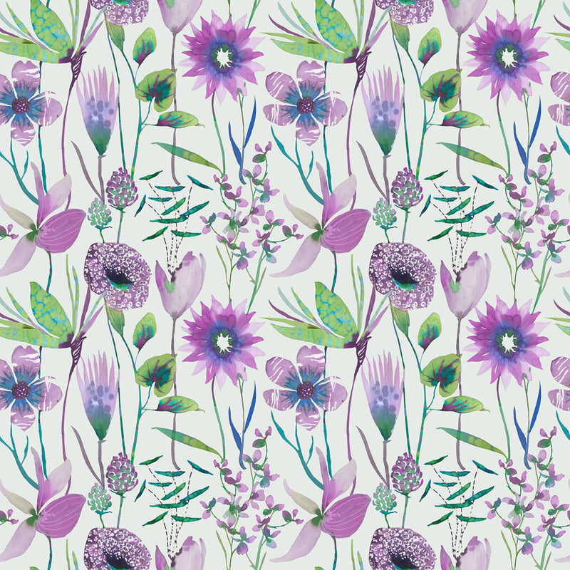 Voyage Maison Oceania Printed Cotton Fabric in Aster