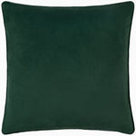 Animal Green Cushions - Odisha Exotic Bird Embroidered Cushion Cover Emerald Paoletti