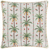 Floral Green Cushions - Okara Palm Printed Cushion Cover Multicolour Wylder Tropics