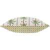 Floral Green Cushions - Okara Palm Printed Cushion Cover Multicolour Wylder Tropics