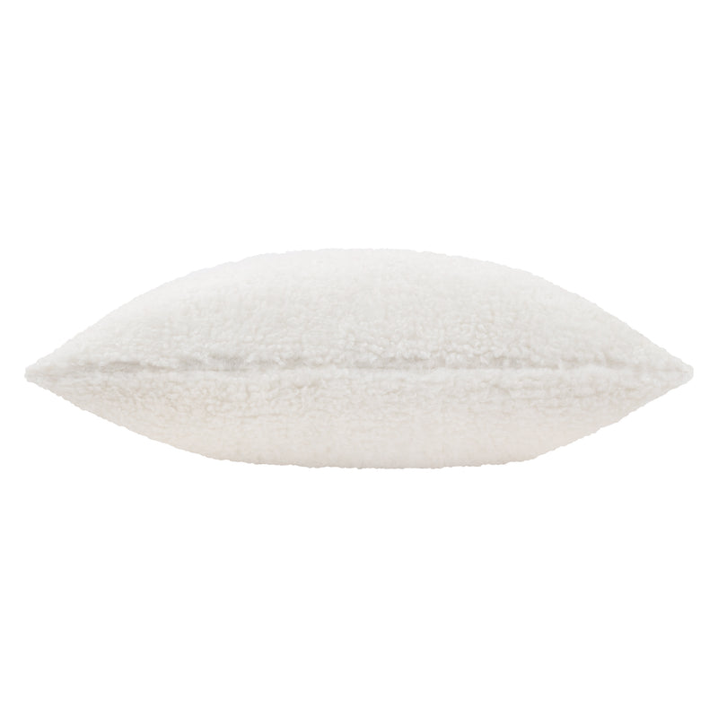 Plain White Cushions - Olann Faux Shearling Cushion Cover Ecru Yard