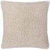 Plain Beige Cushions - Olann Faux Shearling Cushion Cover Natual Yard