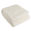 Plain Cream Throws - Olann Shearling Fleece Throw Ecru Yard