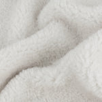 Plain Cream Throws - Olann Shearling Fleece Throw Ecru Yard