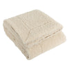 Plain Beige Throws - Olann Shearling Fleece Throw Natural Yard