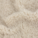 Plain Beige Throws - Olann Shearling Fleece Throw Natural Yard