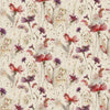 Voyage Maison Olearia Linen Printed Cotton Fabric in Boysenberry