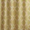 Paoletti Olivia Lattice Embroidered Pencil Pleat Curtains in Citron