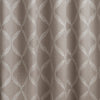 Paoletti Olivia Lattice Embroidered Pencil Pleat Curtains in Grey