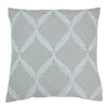 Paoletti Olivia Lattice Embroidered Cushion Cover in Grey