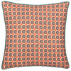 Geometric Blue Cushions - Onika Square Geometric Cushion Cover Blue Wylder