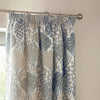 Wylder Ophelia Floral Jacquard Pencil Pleat Curtains in Wedgewood