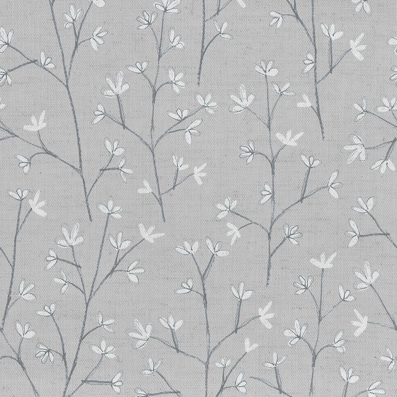 Voyage Maison Ophelia Printed Cotton Fabric in Dove