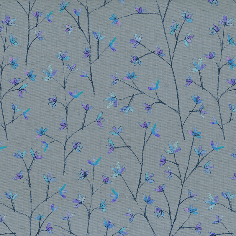 Voyage Maison Ophelia Printed Cotton Fabric in Bluebell