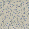 Voyage Maison Ophelia Printed Cotton Fabric in Bluebell/Natural