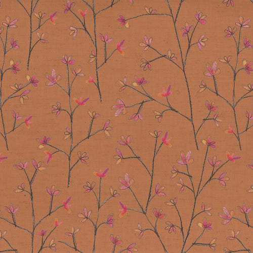 Voyage Maison Ophelia Printed Cotton Fabric in Coral