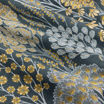  Curtains - Ophelia  Eyelet Curtains Blue/Saffron Wylder