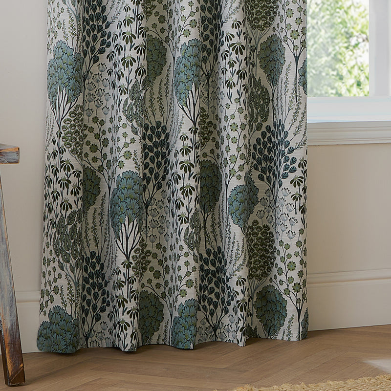  Curtains - Ophelia  Eyelet Curtains Thyme/Mineral Wylder