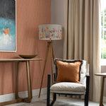 Voyage Maison Ophelia 1.4m Wide Width Wallpaper in Coral