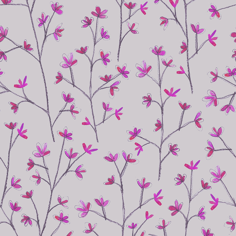 Ophelia Wallpaper Sample Heather