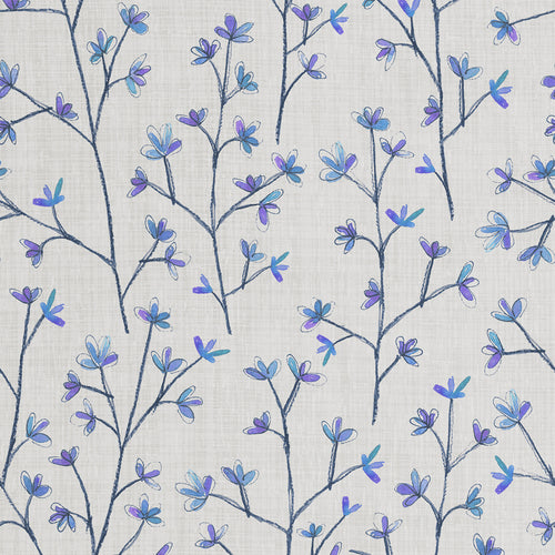 Voyage Maison Ophelia Printed Linen Fabric in Bluebell