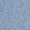 Voyage Maison Ophelia Printed Linen Fabric in Bluebell Blue