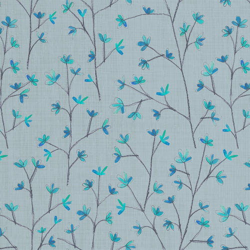 Voyage Maison Ophelia Printed Linen Fabric in Cornflower