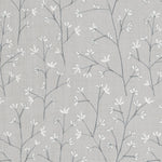 Voyage Maison Ophelia Printed Linen Fabric in Dove Grey