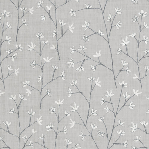 Voyage Maison Ophelia Printed Linen Fabric in Dove Grey