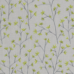 Voyage Maison Ophelia Printed Linen Fabric in Lime