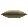 Plain Green Cushions - Opulence Soft Velvet Cushion Cover Khaki Evans Lichfield