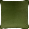 Evans Lichfield Opulence Soft Velvet Cushion Cover in Olive