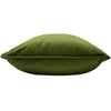 Evans Lichfield Opulence Soft Velvet Cushion Cover in Olive