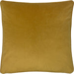 Evans Lichfield Opulence Soft Velvet Cushion Cover in Saffron