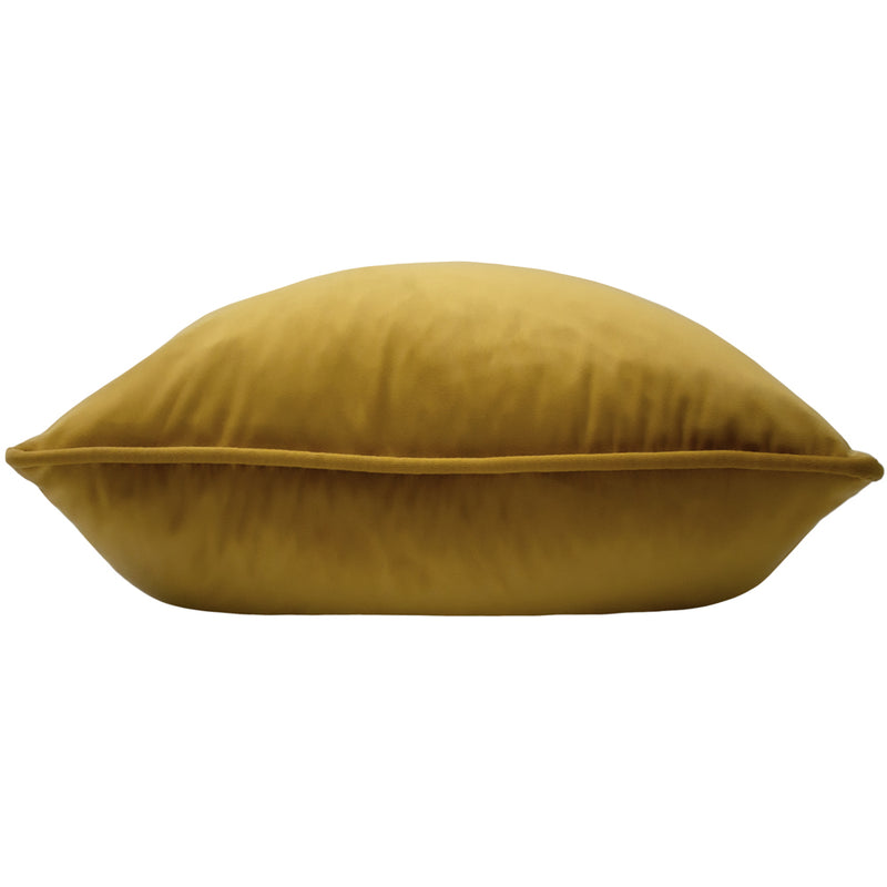 Evans Lichfield Opulence Soft Velvet Cushion Cover in Saffron