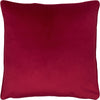 Evans Lichfield Opulence Soft Velvet Cushion Cover in Scarlet