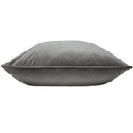 Evans Lichfield Opulence Soft Velvet Cushion Cover in Steel