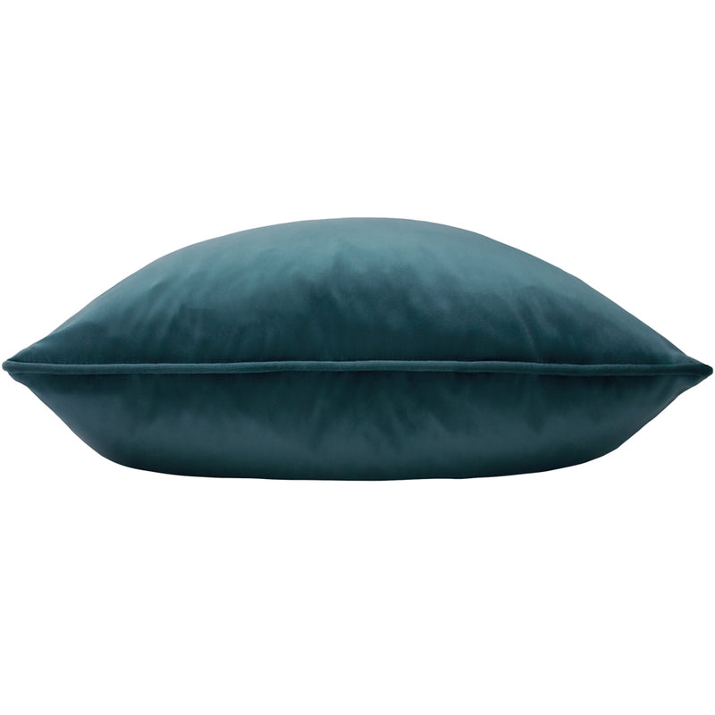 Evans Lichfield Opulence Soft Velvet Cushion Cover in Teal