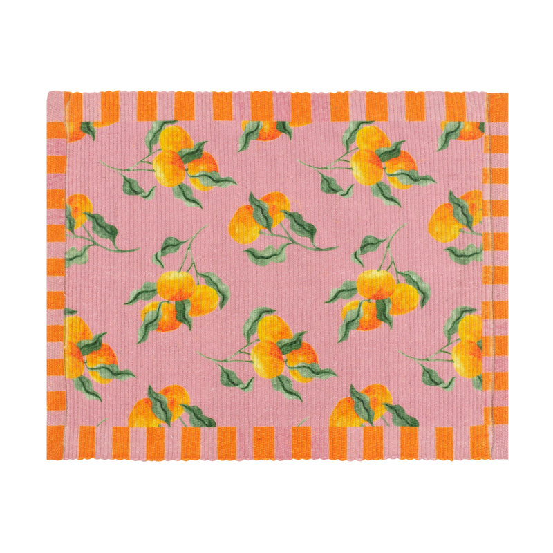 Floral Pink Accessories - Oranges Set of 4 Indoor/Outdoor Placemats Pink furn.