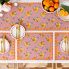 Floral Pink Accessories - Oranges Set of 4 Indoor/Outdoor Placemats Pink furn.