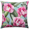 Floral Pink Cushions - Orchids Outdoor Cushion Cover Duck Egg Evans Lichfield