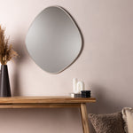 Yard Organic Oval Wall Mirror in Grey