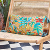 Wylder Orilla Floral Tasselled Cushion Cover in Camel/Duck Egg